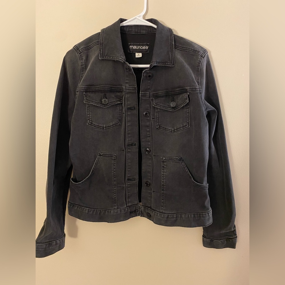 Maurices Black Denim Jacket